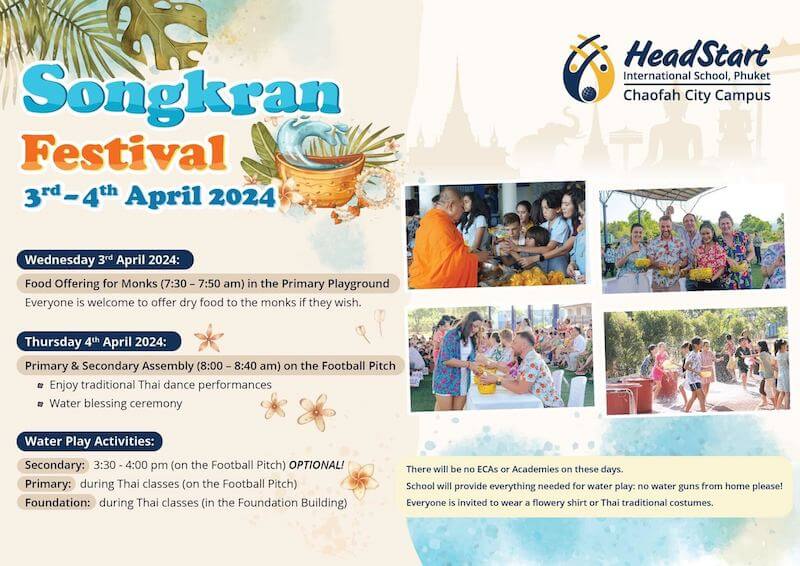 HeadStart International School Chaofah City Campus - Songkran Festival 2024