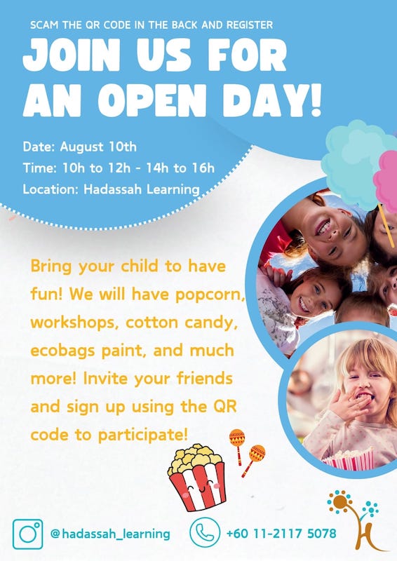 Hadassah Tuition Center - Open Day