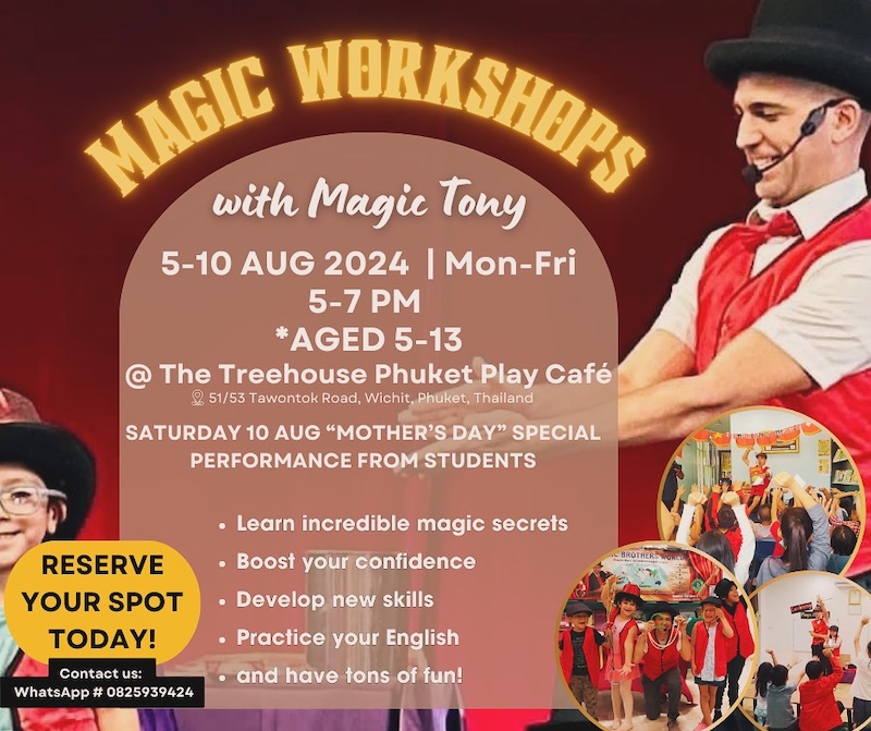 The Treehouse Phuket Play Cafe - Magic Workshop