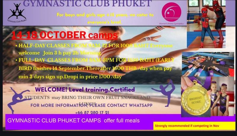 Gymnastic club Phuket - October Camp