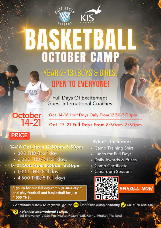 Kajonkiet International School Phuket - Basketball October Camp