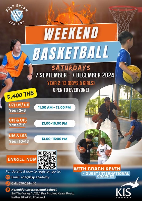 Kajonkiet International School Phuket - Weekend Basketball