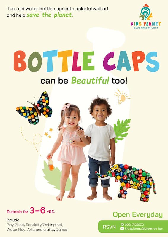 Kids Planet at Blue Tree Phuket - Bottle Caps