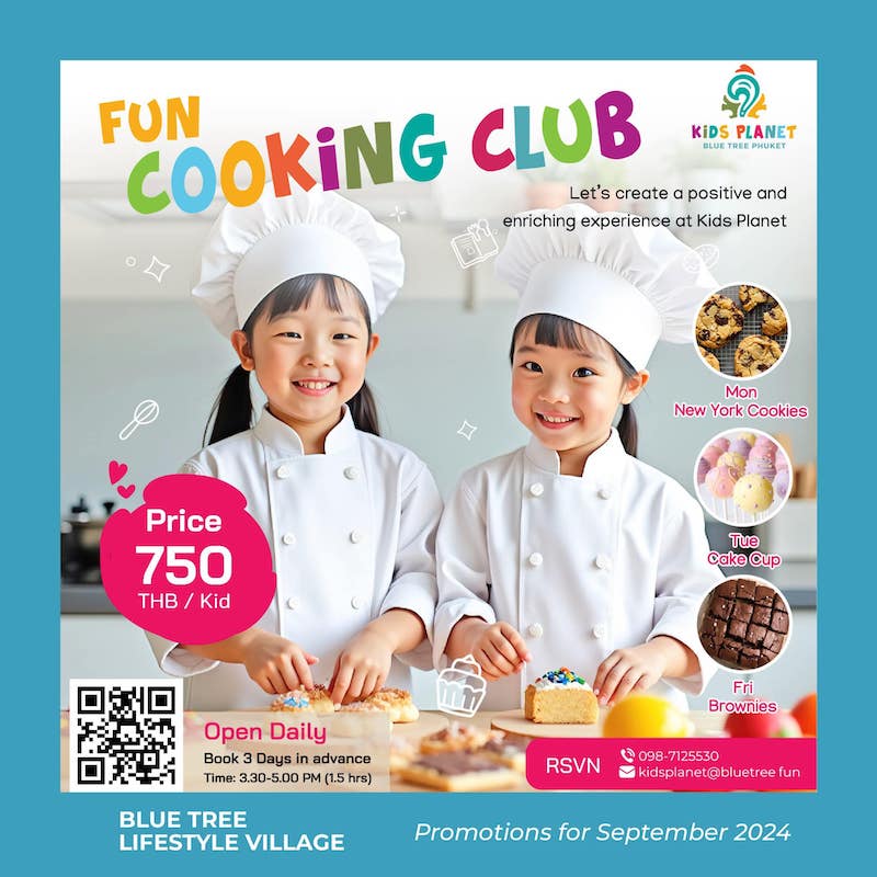 Kids Planet at Blue Tree Phuket - Fun Cooking Club