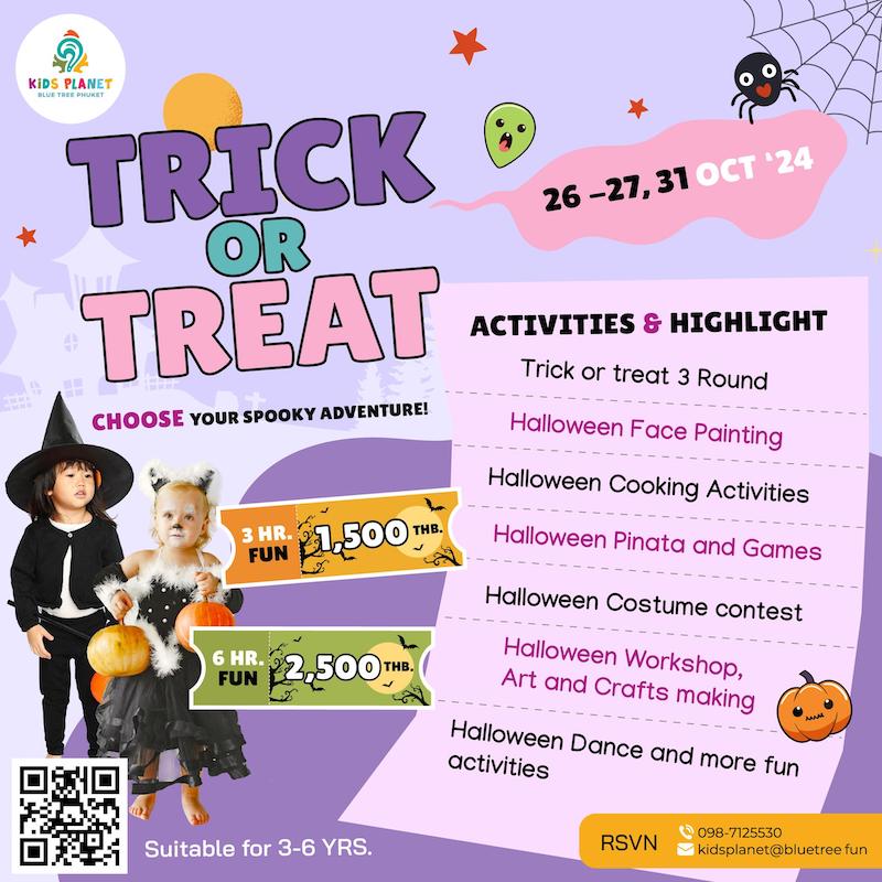 Kids Planet at Blue Tree Phuket - Trick or Treat