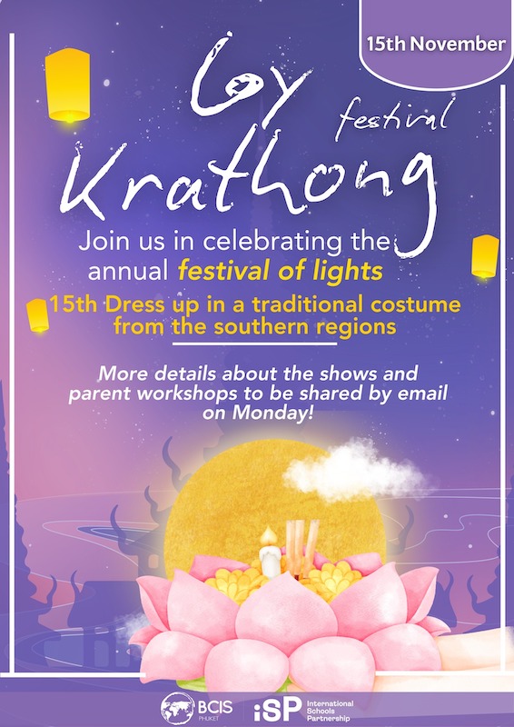 BCIS Phuket - Loy Krathong Festival