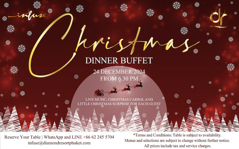 Infuse Restaurant by Diamond Resort - Christmas Festive Dinner