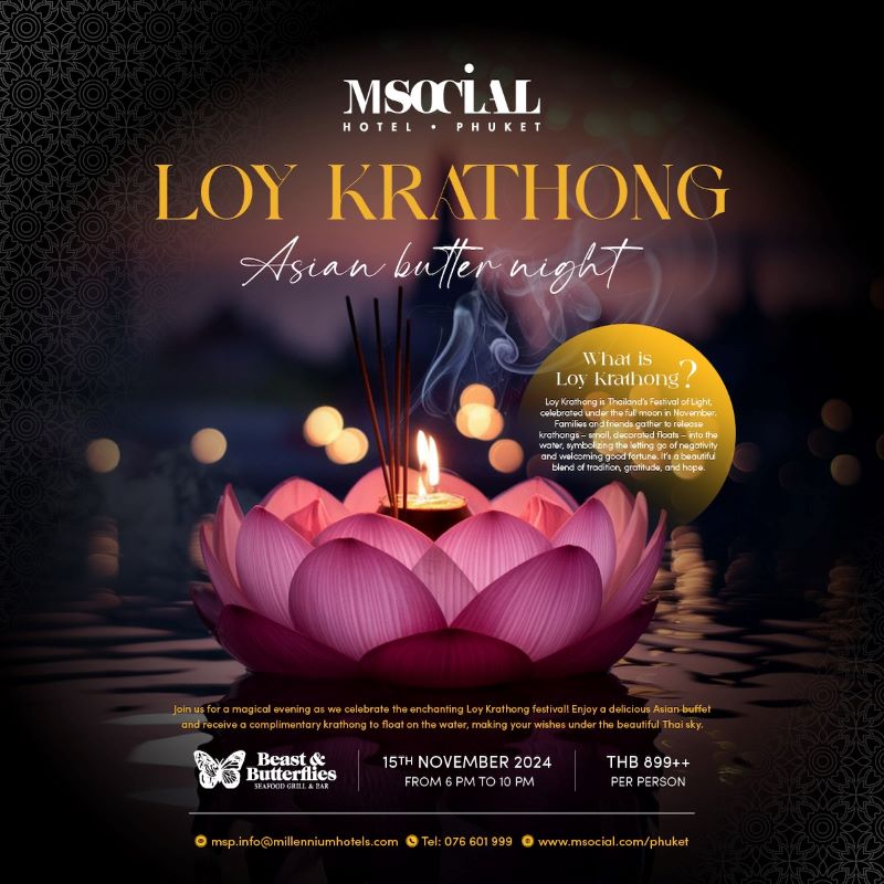 M Social Phuket - Loy Krathong