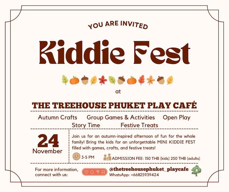 The Treehouse Phuket Play Cafe - Kiddie Fest