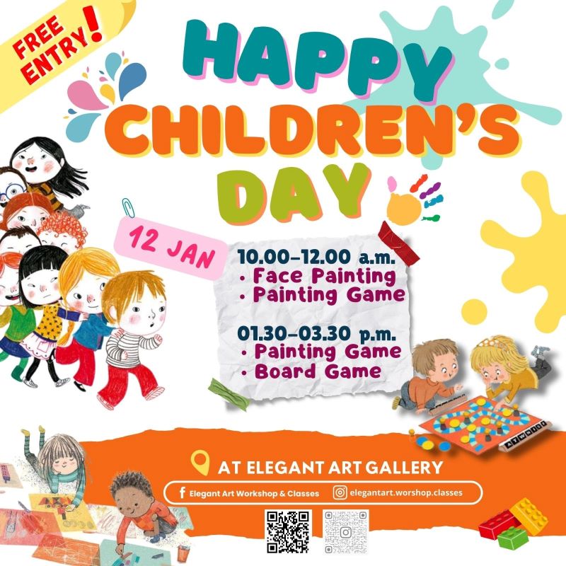 Elegant Art Workshop & Classes - Children's Day 2025