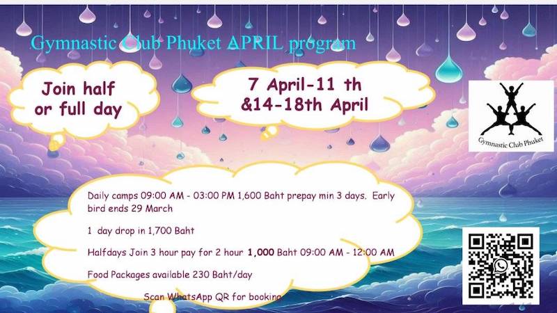 Gymnastic Club Phuket - April Program 2025